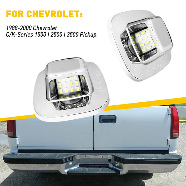 LED License Plate Lights For 1988-2000 Chevrolet C/K 1500 | 2500 | 3500 Pickup