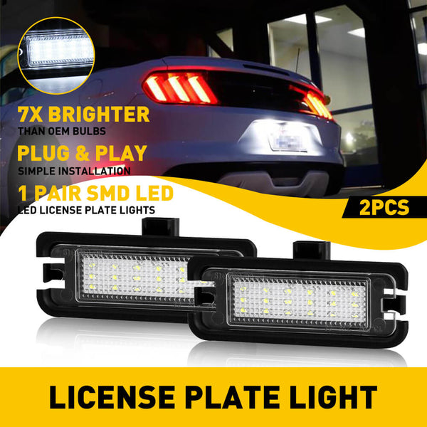 LED License Plate Lights Tag Light Lamp Assembly for 2015-2022 Ford Mustang