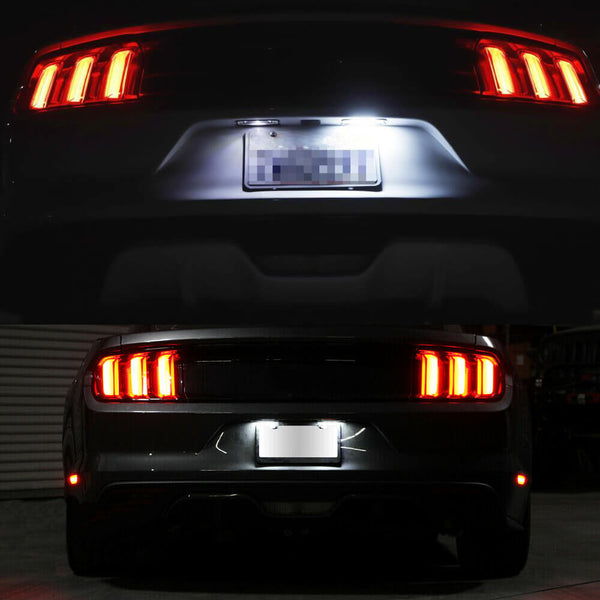 LED License Plate Lights Tag Light Lamp Assembly for 2015-2022 Ford Mustang