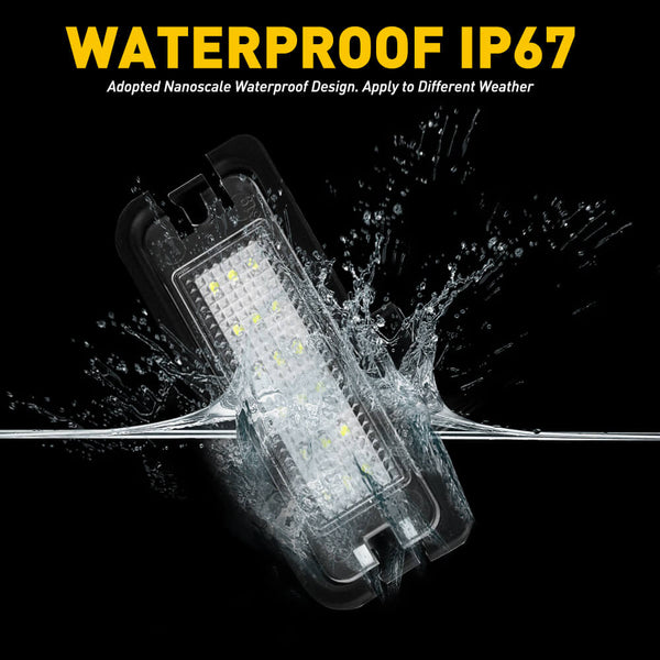 LED License Plate Lights Tag Light Lamp Assembly for 2015-2022 Ford Mustang