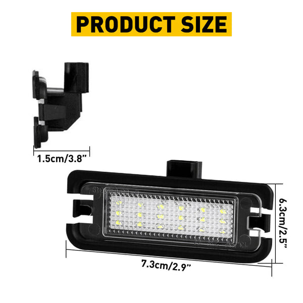 LED License Plate Lights Tag Light Lamp Assembly for 2015-2022 Ford Mustang