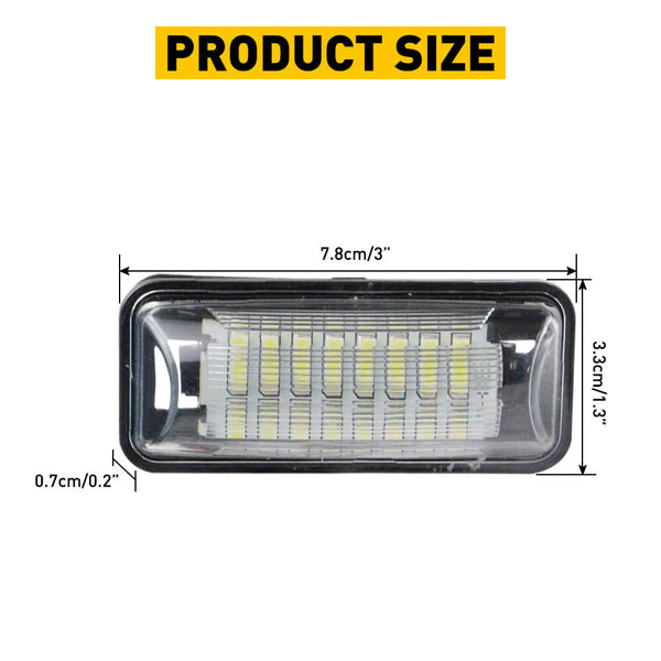 LED License Plate Lights Tag Light Lamp Assembly for Subaru, Toyota, Scion Full 24-SMD LEDs