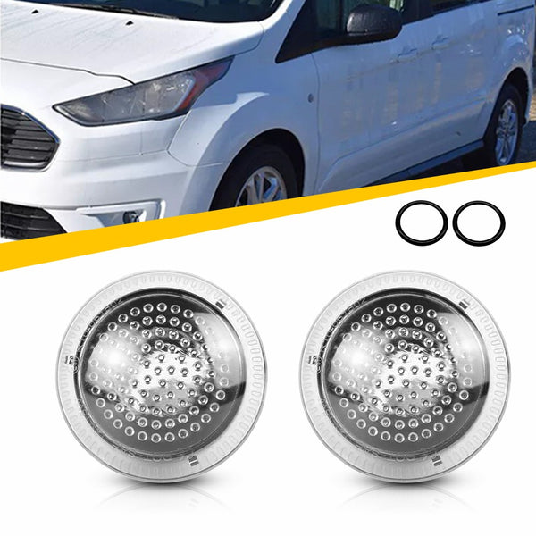 LED Side Marker Light Amber Repeater for Ford Transit Connect 2010-2021, Amber Lens