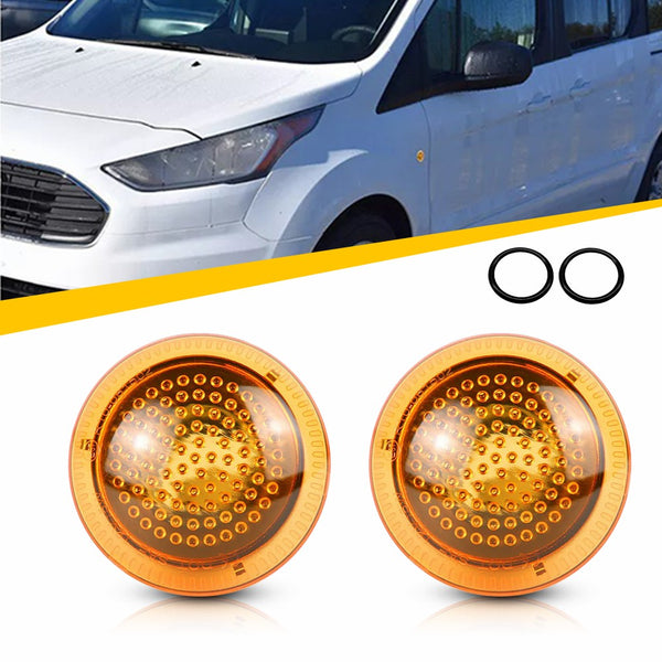 LED Side Marker Light Amber Repeater Housing for Ford Transit Connect 2010-2021