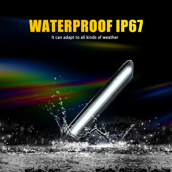 LED Side Marker Light for Acura TL 2004-2008, Smoked Lens, White, Front L&R