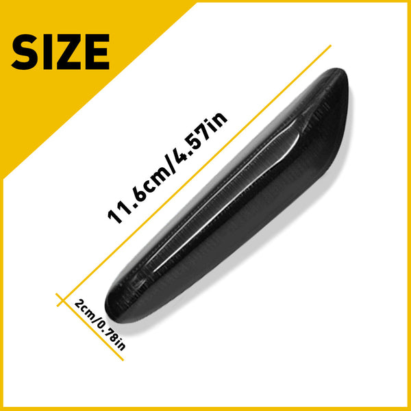 LED Side Marker Light for BMW 5 Series E60/E61 2004-2010, Smoked Lens, Sequential