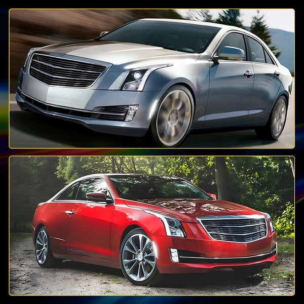 LED Side Marker Light for Cadillac CTS 2014-2019, Clear Lens, Front Bumper