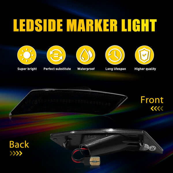 LED Side Marker Light for Chevrolet Blazer 2019-2021, White, Front Bumper