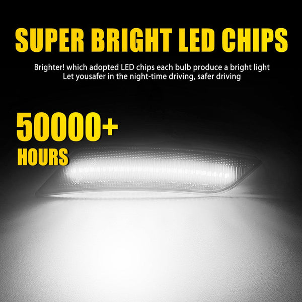 LED Side Marker Light for Chevrolet Blazer 2019-2021, White, Front Bumper