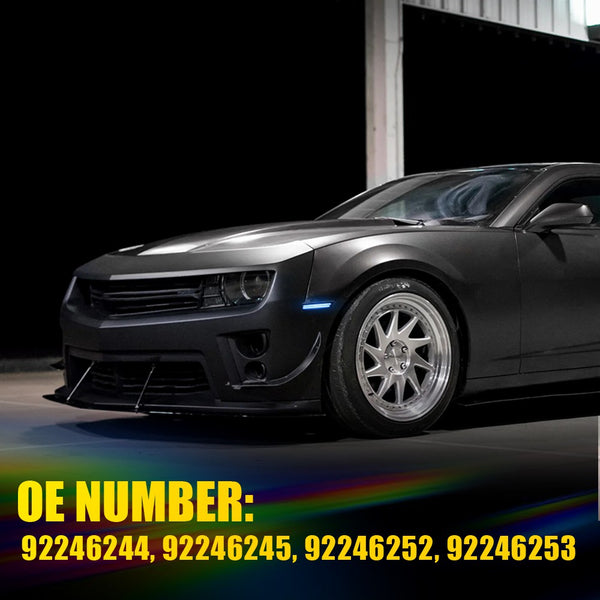 LED Side Marker Light for Chevrolet Camaro 2010-2015, Blue, Front & Rear