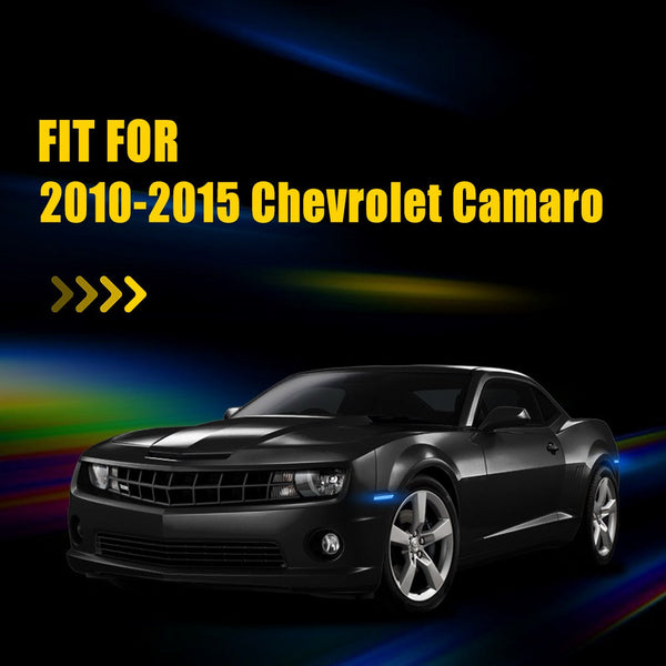 LED Side Marker Light for Chevrolet Camaro 2010-2015, Blue, Front & Rear
