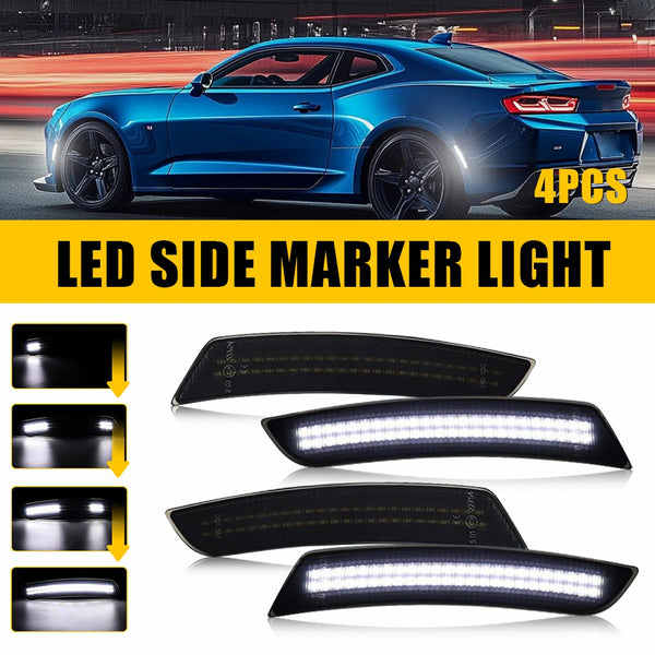 LED Side Marker Light for Chevrolet Camaro 2016-2023, Dynamic, Front & Rear