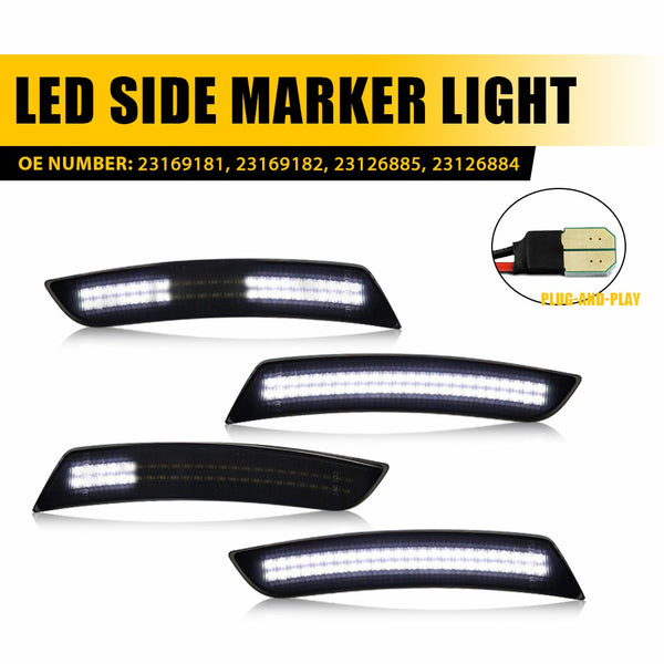 LED Side Marker Light for Chevrolet Camaro 2016-2023, Dynamic, Front & Rear