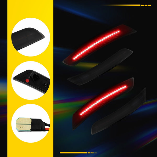 LED Side Marker Light for Chevrolet Camaro 2016-2023, Red, Front & Rear