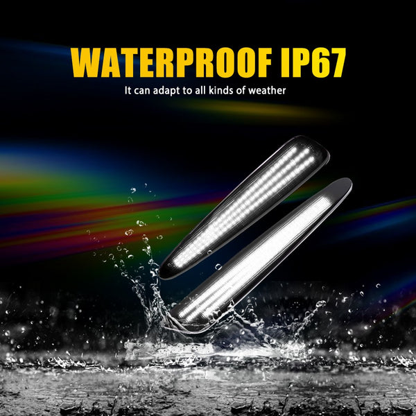 LED Side Marker Light for Chevrolet Corvette C6 2005-2013, Smoked Lens