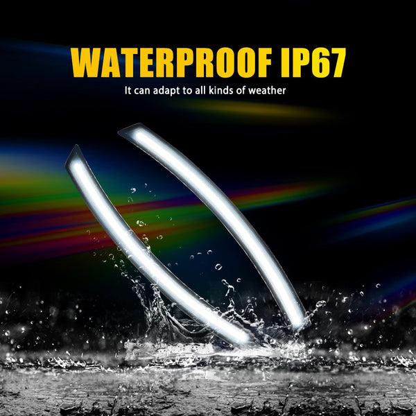 LED Side Marker Light for Chevrolet Corvette C7 2014-2019, Smoked Lens, White LED, Front & Rear