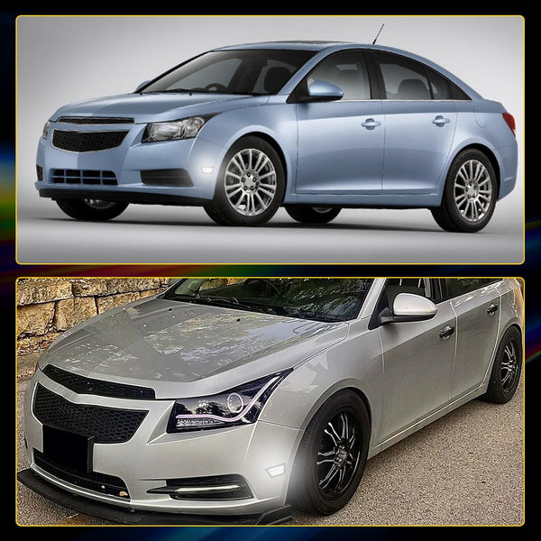 LED Side Marker Light for Chevrolet Cruze 2011-2015 Limited/Eco/LS/LT/LTZ, Smoked Lens