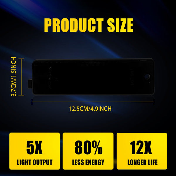 LED Side Marker Light for Chevy Camaro 1993-2002, White, Rear