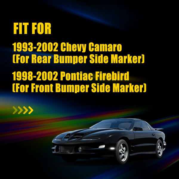 LED Side Marker Light for Chevy Camaro 1993-2002, White, Rear