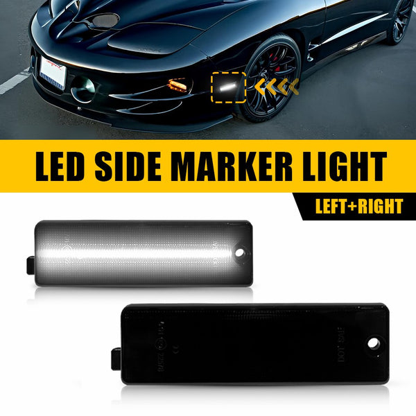 LED Side Marker Light for Chevy Camaro 1993-2002, White, Rear