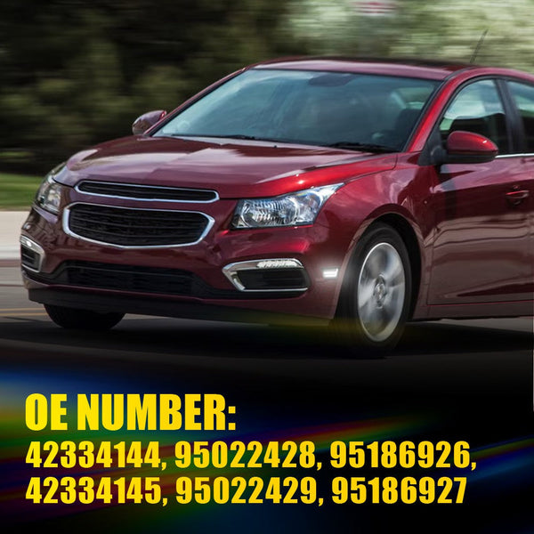 LED Side Marker Light for Chevy Cruze 2011-2015, Smoked Lens, White, Front Strip