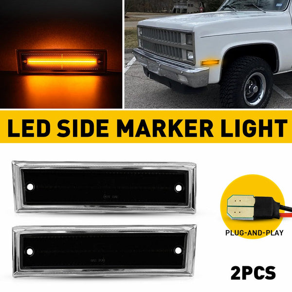 LED Side Marker Light for Chevy K5 Blazer/Suburban & GMC Jimmy 1981-1991, Front
