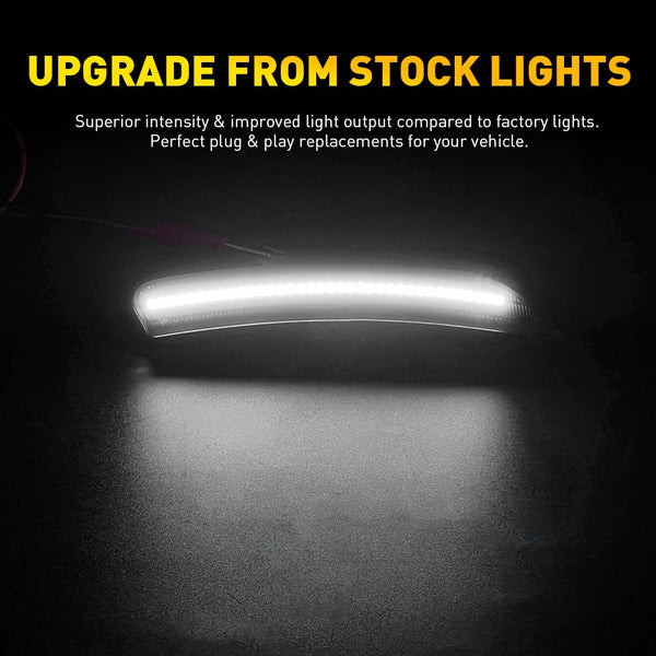 LED Side Marker Light for Chrysler 200 2015-2017, Smoked Lens, Front L&R