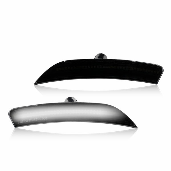 LED Side Marker Light for Chrysler 200 2015-2017, Smoked Lens, Front L&R