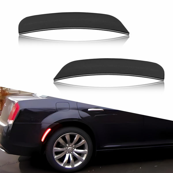 LED Side Marker Light for Chrysler 300 2015-2023, Smoked Lens, Rear L&R