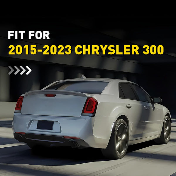 LED Side Marker Light for Chrysler 300 2015-2023, White, Rear, Smoked Lens