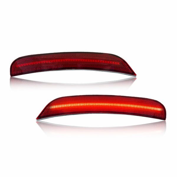 LED Side Marker Light for Chrysler 300 2015-2025, Red Lens, Rear Bumper, L&R