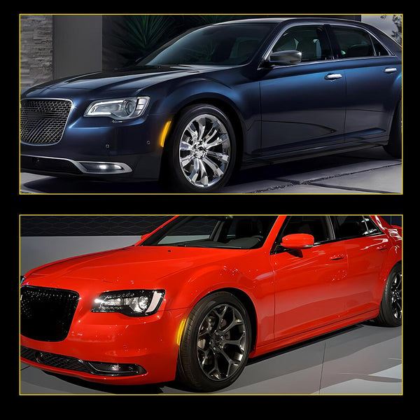 LED Side Marker Light for Chrysler 300/300C 2015-2025, Amber Lens, Front Bumper