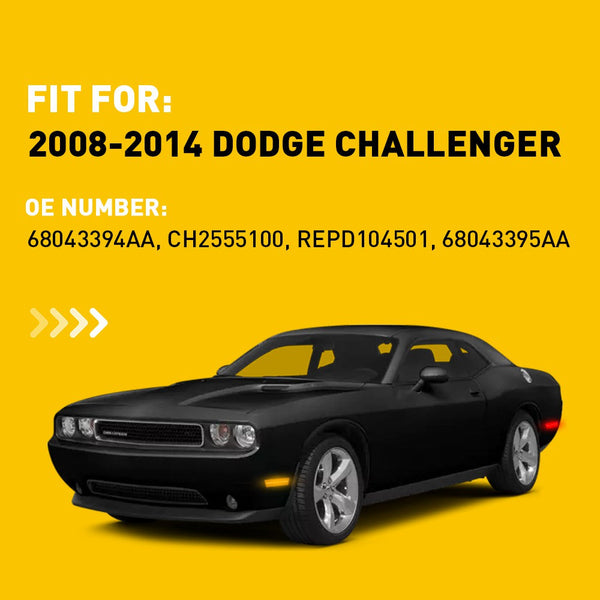 LED Side Marker Light for Dodge Challenger 2008-2014, Amber Lens, Fender