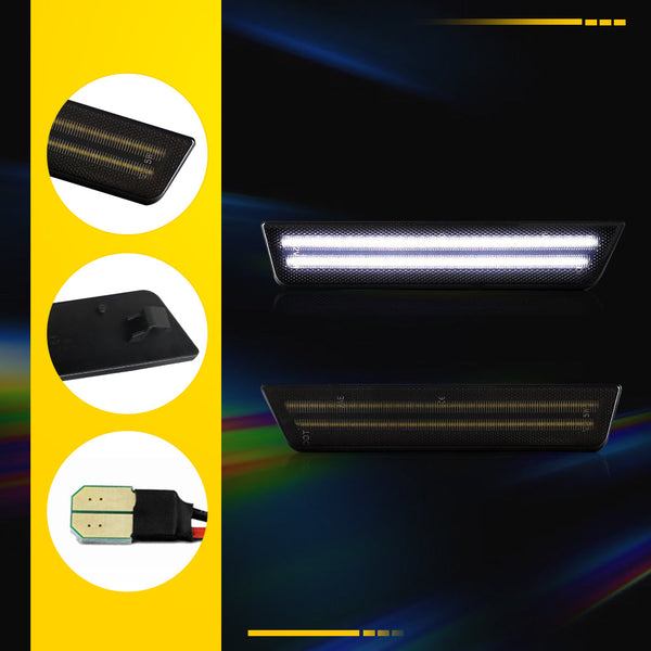 LED Side Marker Light for Dodge Challenger 2008-2014 & Charger 2011-2014, Rear Fender