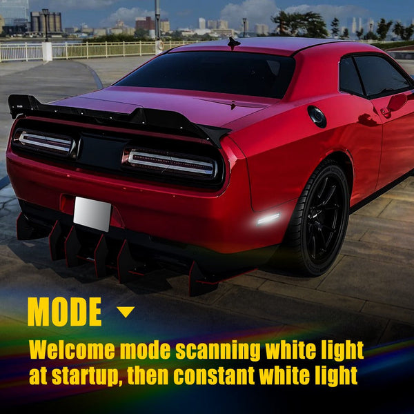 LED Side Marker Light for Dodge Challenger 2008-2014 & Charger 2011-2014, Rear Fender