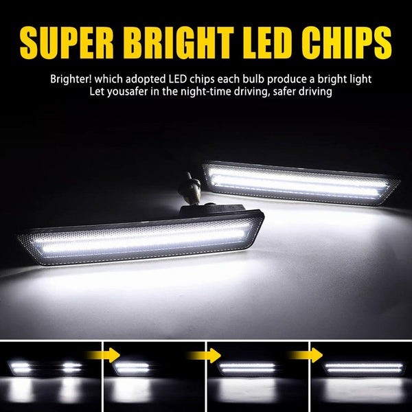 LED Side Marker Light for Dodge Challenger 2008-2014 & Charger 2011-2014, Rear Fender