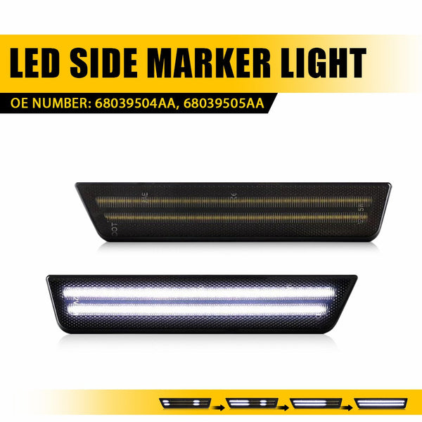 LED Side Marker Light for Dodge Challenger 2008-2014 & Charger 2011-2014, Rear Fender