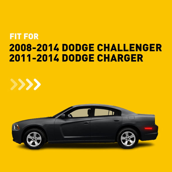 LED Side Marker Light for Dodge Challenger 2008-2014, Red, Rear