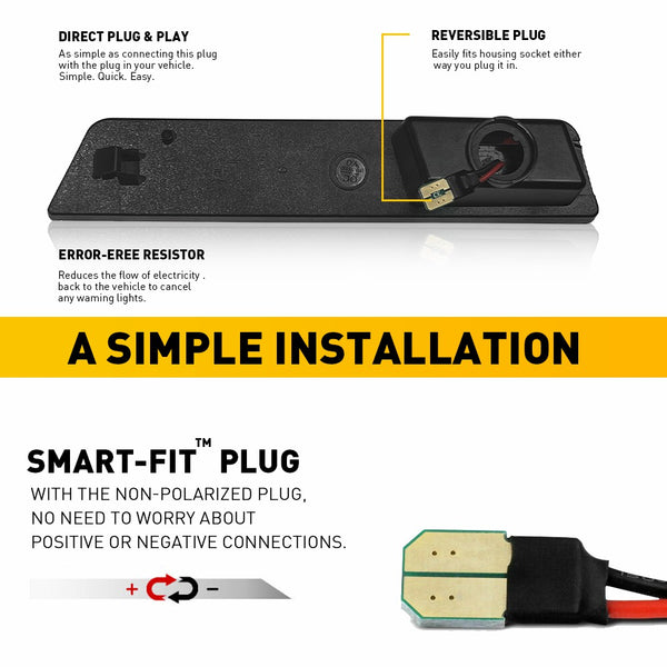 LED Side Marker Light for Dodge Challenger 2008-2014, Red, Rear