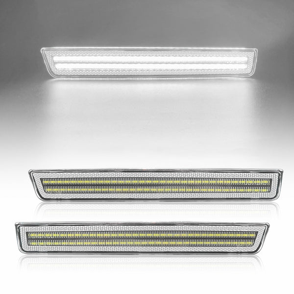 LED Side Marker Light for Dodge Challenger 2015-2022, Smoked Lens, Rear Bumper