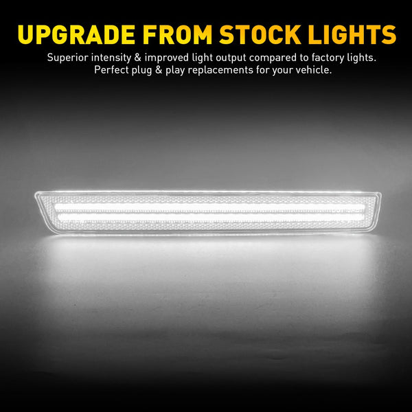 LED Side Marker Light for Dodge Challenger 2015-2022, Smoked Lens, Rear Bumper