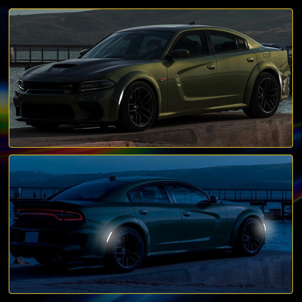 LED Side Marker Light for Dodge Charger 2015-2022, Dynamic, Front & Rear