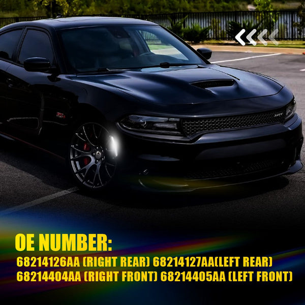 LED Side Marker Light for Dodge Charger 2015-2022, Red/White, Front & Rear, Left & Right