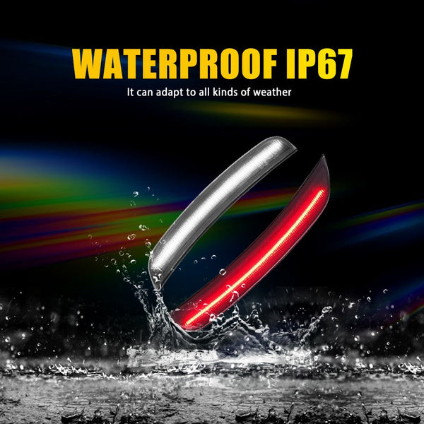 LED Side Marker Light for Dodge Charger 2015-2022, Red/White, Front & Rear, Left & Right