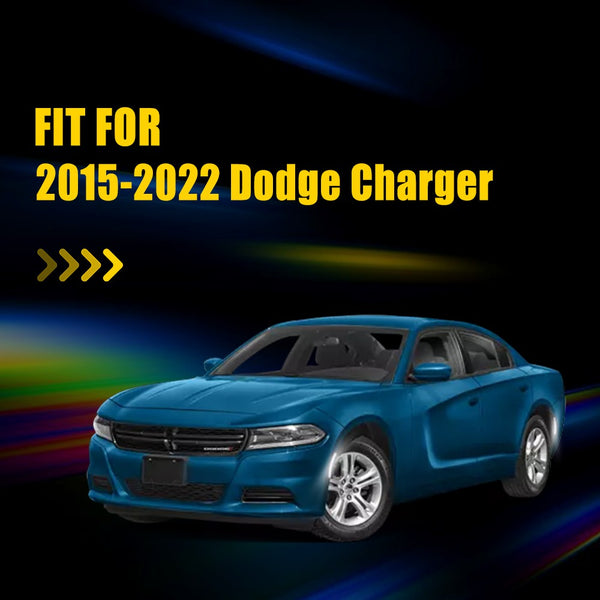 LED Side Marker Light for Dodge Charger 2015-2022, Smoked Lens, White, Front Bumper