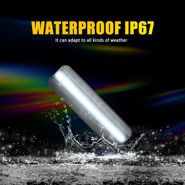 LED Side Marker Light for Dodge D100/D150/D250, Smoked Lens, White, Front Fender