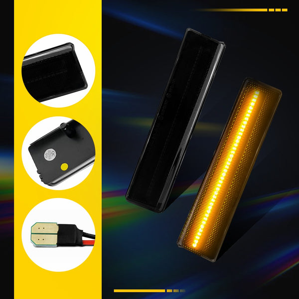 LED Side Marker Light for Ford Bronco/F-150/F-250/F-350 1980-1986, Amber