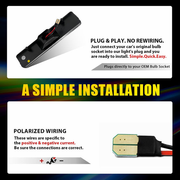 LED Side Marker Light for Ford Bronco/F-150/F-250/F-350 1980-1986, Amber