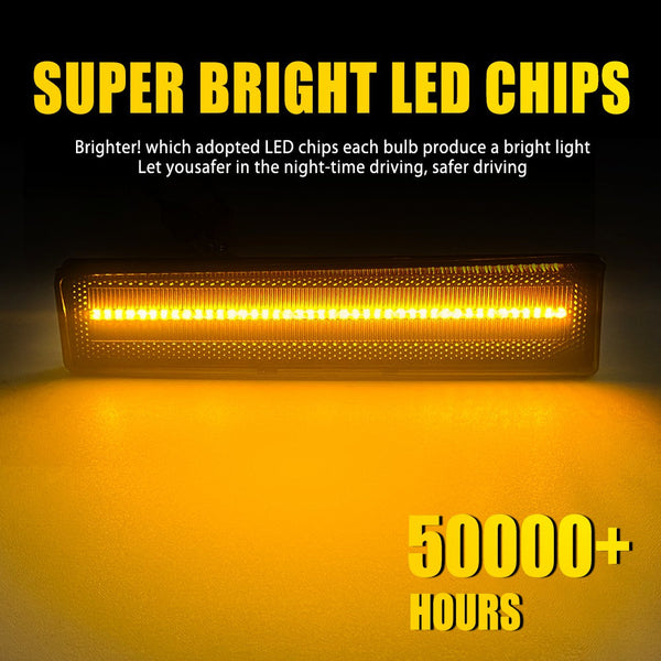 LED Side Marker Light for Ford Bronco/F-150/F-250/F-350 1980-1986, Amber