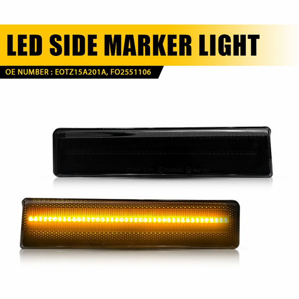 LED Side Marker Light for Ford Bronco/F-150/F-250/F-350 1980-1986, Amber